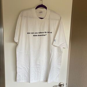 Hanes XL White Graphic Tee